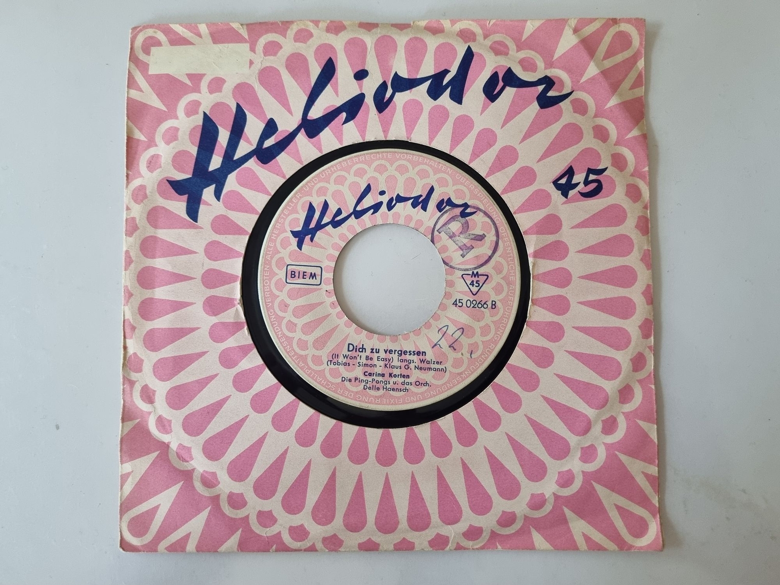 Carina Korten - Ich frag' die Sterne 7'' Vinyl Germany