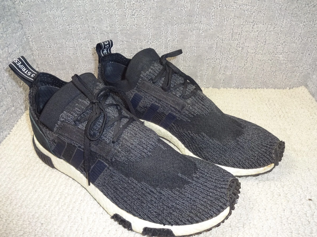 Amante escocés Pórtico Adidas NMD Racer PK Mens Size 13 US Black Primeknit Running Shoes AQ0949 |  eBay