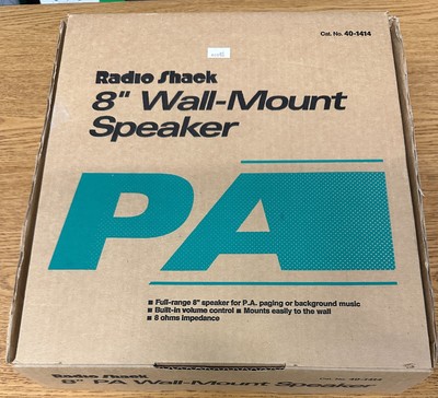 Vintage Radio Shack 40-1414 10-1/2  Wall Mount Speaker NOS Fast FREE US Shipping