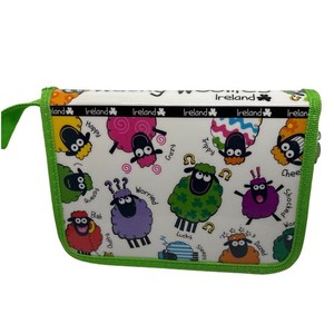 Wacky Woollies Ireland Pencil Case Holder Sheep Design Zippered Irish Souvenir