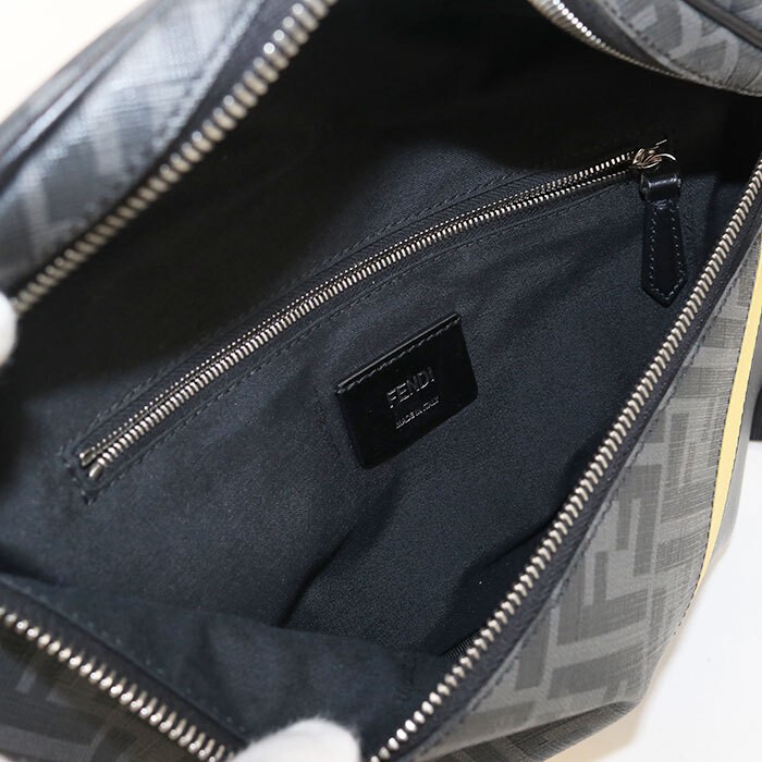 Used excellent condition FENDI body bag 7VA562 belt bag diagonal men s black image 5