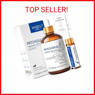HIQILI Patchouli Essential Oil,100% Pure & Natural for Homemade Perfume, Sooth S
