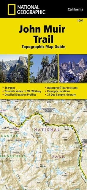 John Muir Trail (topographic Map Guide): by National Geographic Maps SHEET MAP - Image 3