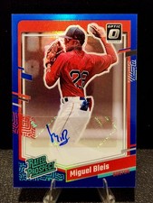 2023 Panini Donruss - Optic Rated Prospect Signatures Miguel Bleis #RPS-MB Blue