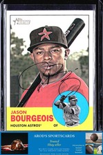 2012 Topps Heritage *Jason Bourgeois **Card #499** AUTO (RC)