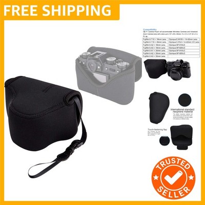 Elegant Black Ultra Light Neoprene Camera Case for Fujifilm X-E4 & X-T30 Models