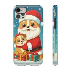 Christmas Dog Phone Case, Cute Phone Cover