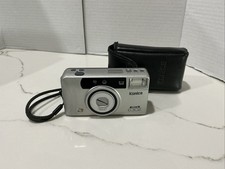 Vintage Konica 30mm-60mm Zoom BM-S 630Z APS Film Camera Silver w/ Case, Japan