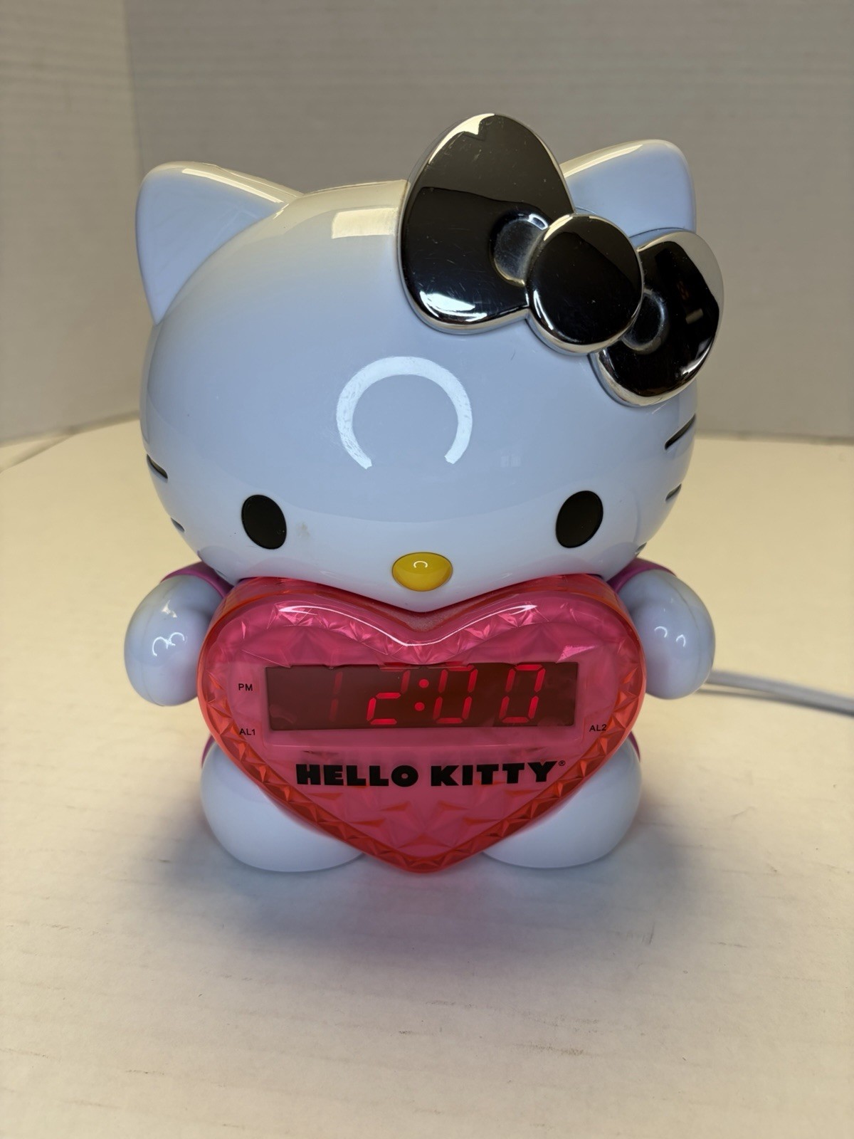 Hello Kitty Projector Alarm Clock AM / FM Radio KT2064 - Tested & Works Great!