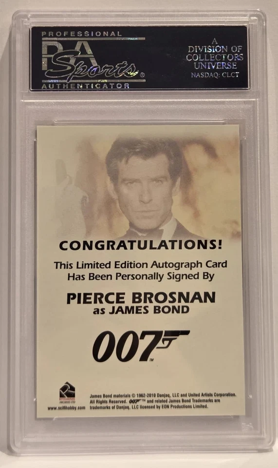 James Bond Mission Logs 2011 Autograph Auto Pierce Brosnan 007 PSA Mint 9 - Image 4 of 4