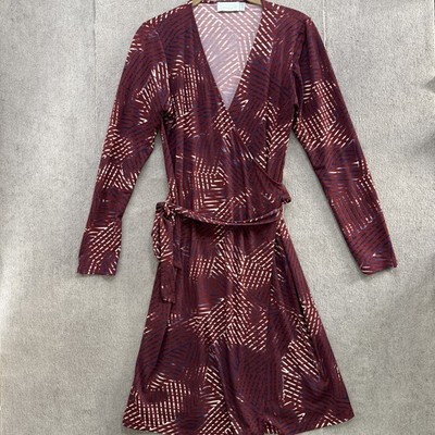 boho midi wrap dress Love Kuza Border Boho Wrap Midi Dress Pink / Medium (6-8)