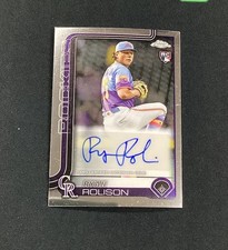 2025 Topps Chrome Update Ryan Rolison RC Rookie Auto #AC-RR Colorado Rockies