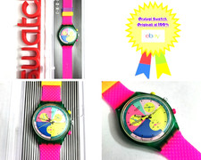 Swatch Chrono Nuovo NOS Flash Arrow SCL100 1991 Vintage Orologio da polso Quarzo