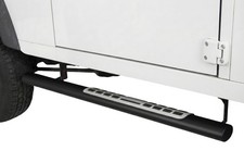 Schwellerrohre Design SCHWARZ für LAND ROVER Defender LD 90 Edelstahl mit TÜV