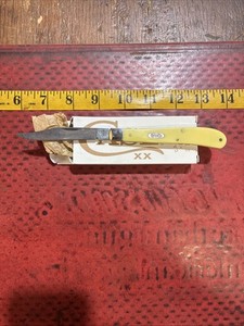 Case 3.25" Slimline Trapper Pocket Knife - Yellow - (00031)