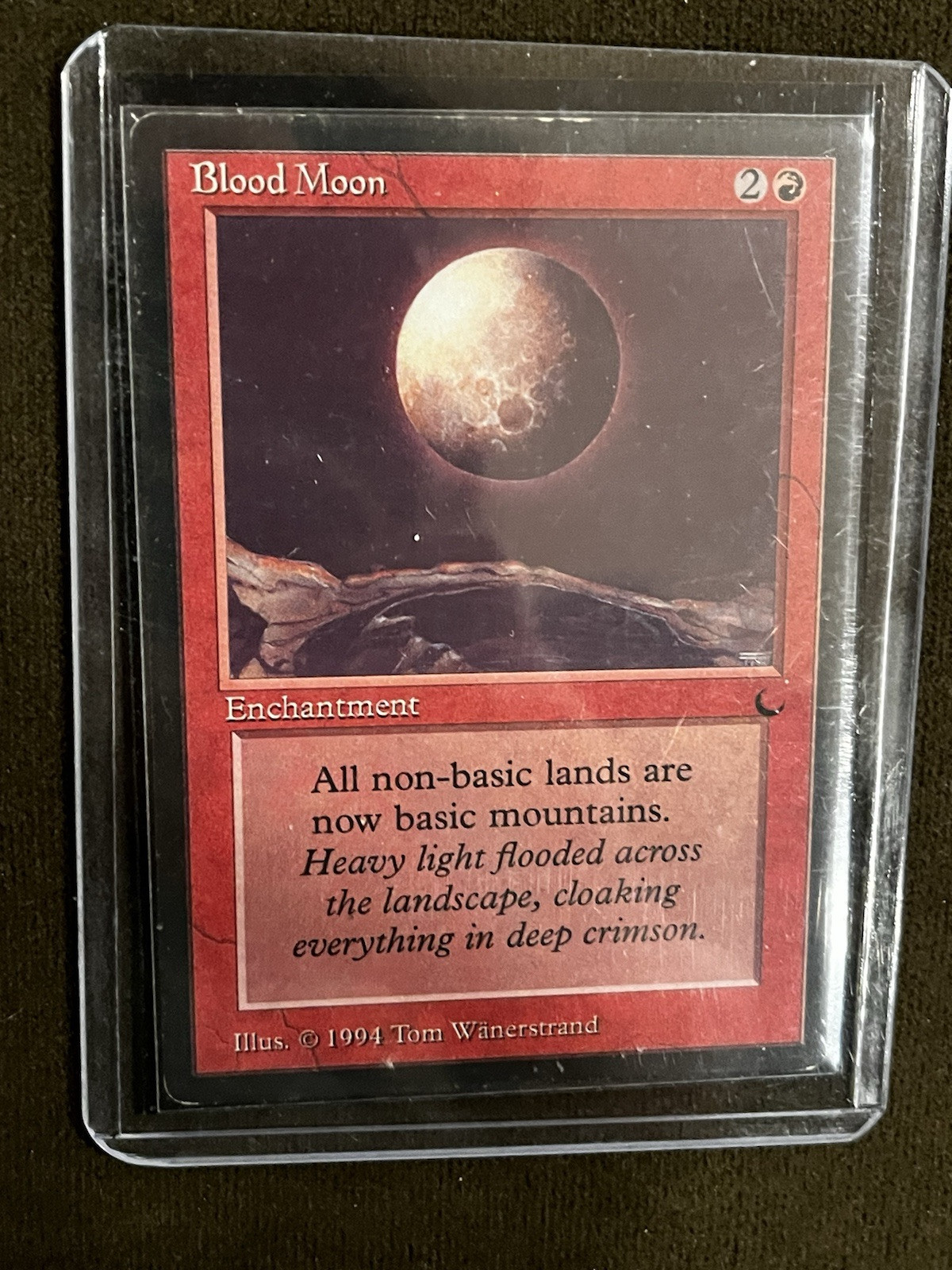 Blood Moon - The Dark - Vintage Magic the Gathering - NM Excellent