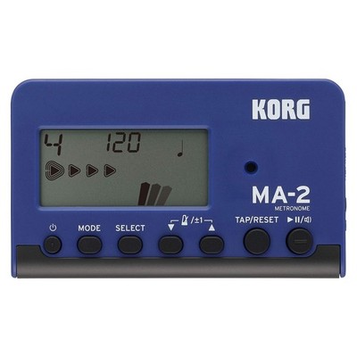 Korg MA-2 Digital Metronome for Orchestral Instruments w/ Large Blue & Black 