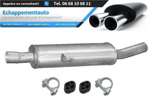 Silencieux central échappement Mercedes W245 B200 2.0 CDi 05-07 stop fuite de gaz et vibrations