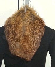 Collo di volpe in vera pelliccia naturale – colore marrone