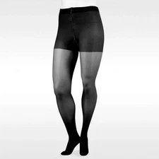 Juzo Naturally Sheer Pantyhose, Short, Full Foot, 20-30mmHg (Size: III) Black