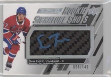 2023-24 Upper Deck Engrained Rookie Signature Shots 56/149 Sean Farrell Auto 4p5