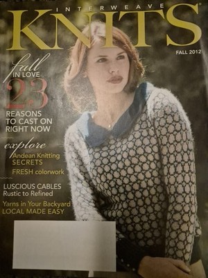 Interweave Knits fall 2012  knitting magazine