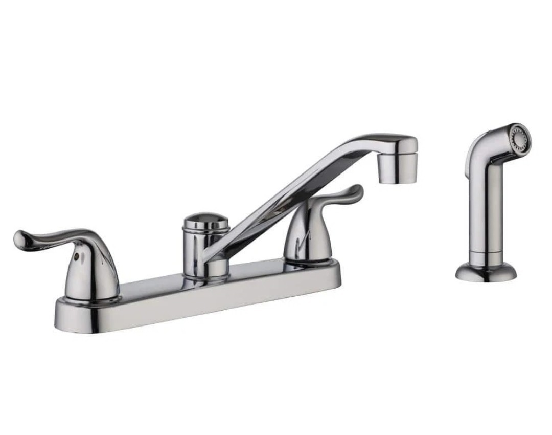 Glacier Bay Constructor Double-Handle Standard Kitchen Fauce