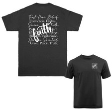 Faith Word Collage Christian Inspirational Religious T-shirt