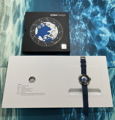 CIGA Design Mechanical Watch Series U Blue Planet Titanium! GPHG Winner