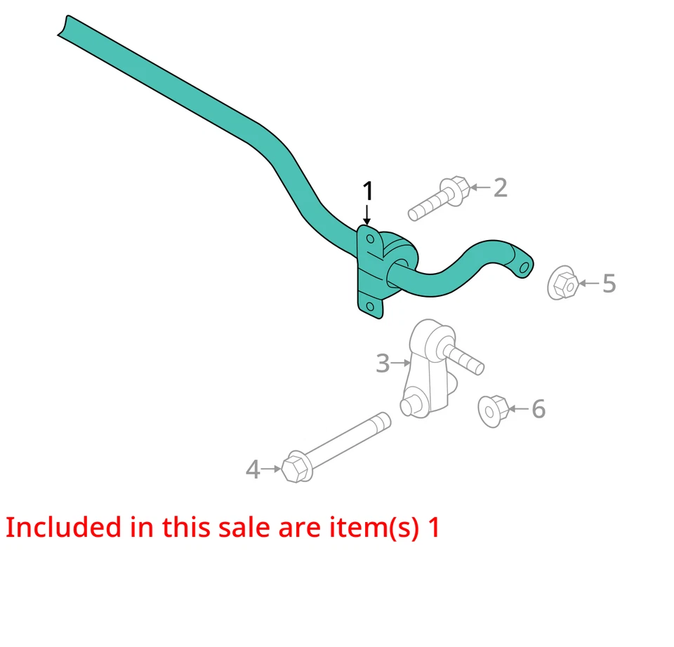 Volkswagen Jetta 2009 tracción delantera barra estabilizadora trasera fabricante de equipos originales 96 k millas - LKQ363263578 Foto 4 de 4