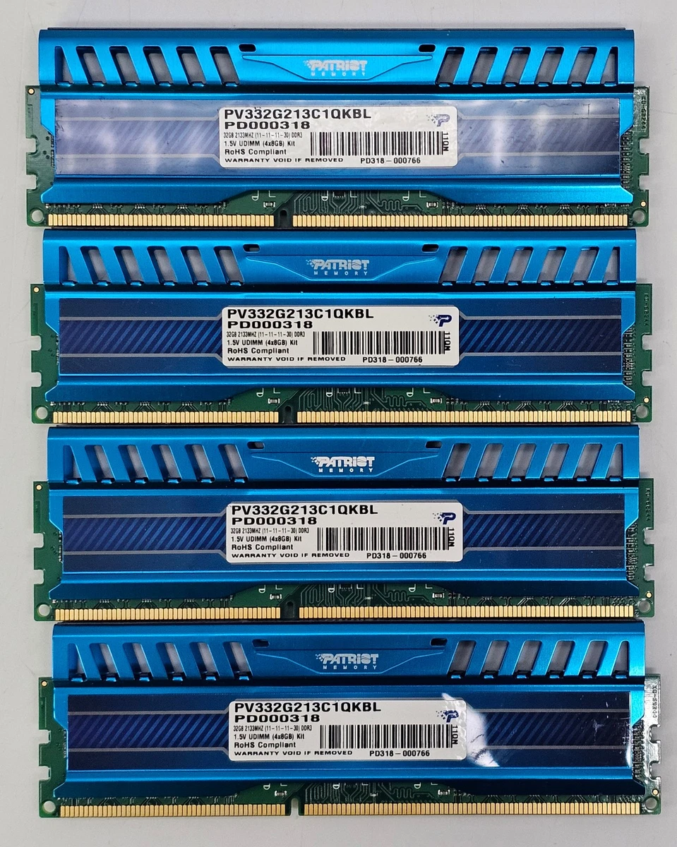PC3-17000 (DDR3-2133) Bus Speed 32 GB Total Capacity DDR3 SDRAM