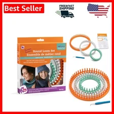 Beginner-Friendly  Knitting Loom Set - 3 Sizes for Chunky Yarn Projects