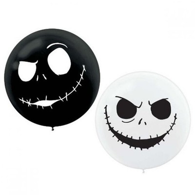The Nightmare Before Christmas Tim Burton Latex Balloons Jack Skellington 2 pk