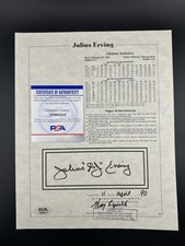 Julius Erving Cards and Memorabilia Guide 44
