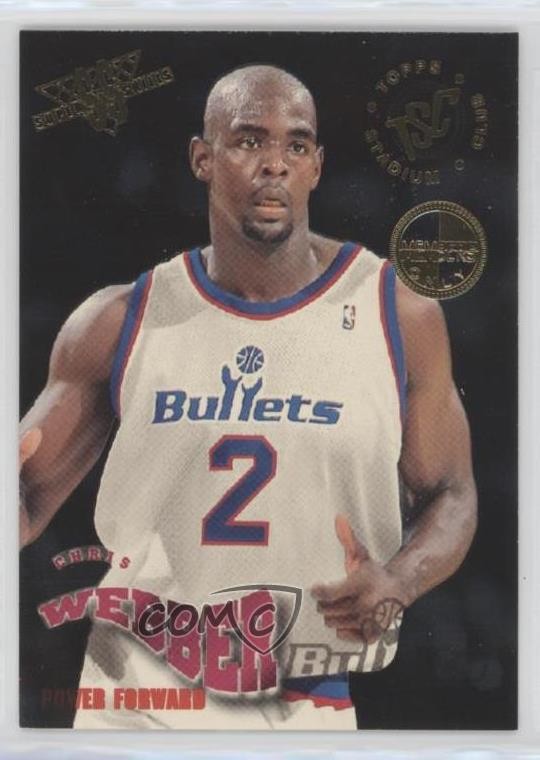 1994-95 Topps Stadium Club Super Skills Members Only Chris Webber #19 HOF 2p7