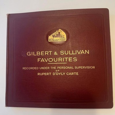 Vintage Gilbert & Sullivan Favourites. Folio of Four 78 Shellac Records. 1920/30
