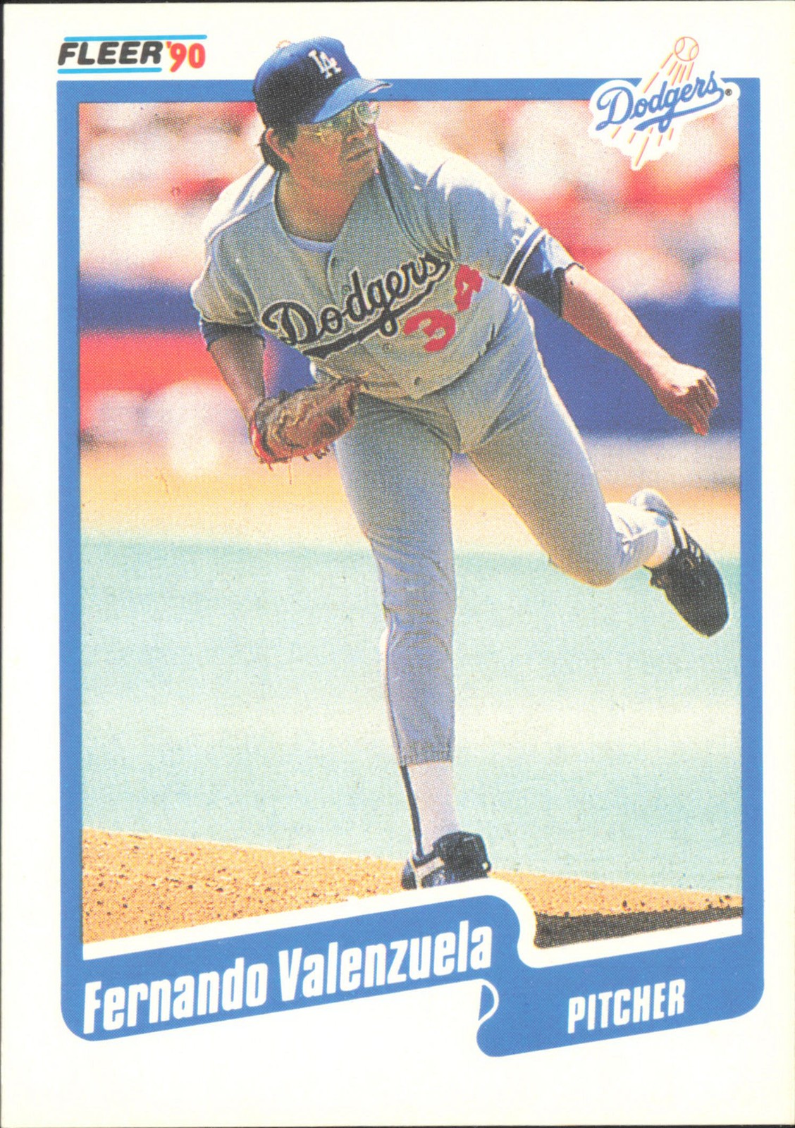 1990 Fleer #409 Fernando Valenzuela