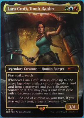 Lara Croft, Tomb Raider (Secret Lair Promo) FOIL NM MTG CARD (513588) ABUGames