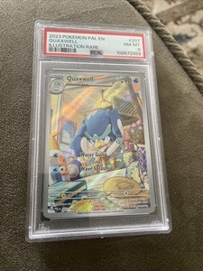 2023 POKEMON PAL EN-PALDEA EVOLVED ILLUSTRATION RARE #207 QUAXWELL PSA 8