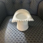 VTG Fenton Silvercrest Top Hat Large 7” Approx Milk Glass Figurine Or Vase 1960s