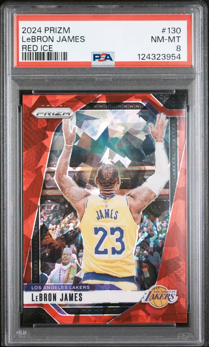 レブロン Prizm LeBron James red ice PSA 10! 2024-25 Panini Prizm - LeBron James #130 Red Ice Prizm for sale