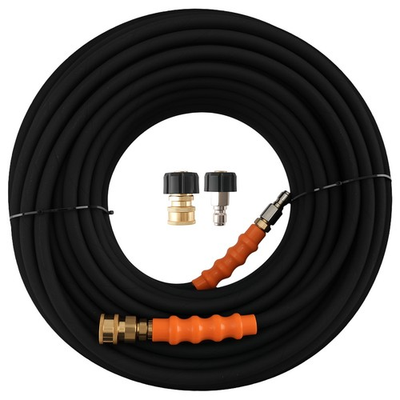 #ad 150FT 1 4quot; 4200PSI Pressure Washer Hose Steel Wire Braided Hot Cold Water Rated $167.13