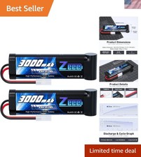 8.4V 3000mAh NiMH Battery High Power RC Battery with Tamiya Plug for RC Car L...