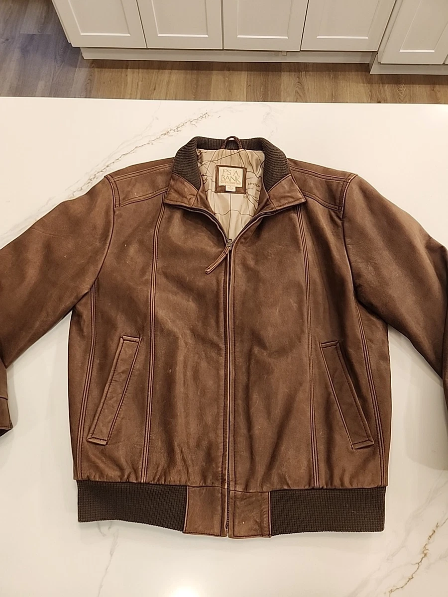 Jos. A. Bank Leather Outer Shell Coats, Jackets & Vests for Men