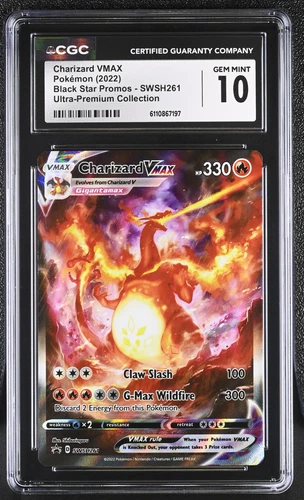 Pokemon Charizard VMAX Ultra-Premium Coll. Full Alt Art Promo SWSH261 CGC 10