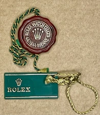 ROLEX Green Swing Tag Red Seal for FULL SET GMT Master Jubille Bracelet 1675 OEM