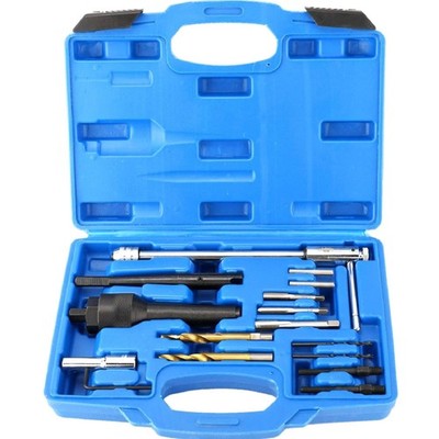 Glow Plug Extractor Set 16-teilig 8 mm 10 mm Diesel Glühkerzen Reparatur Werk...