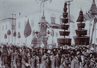 Robert Lenz (1864-1939) - wohl Beerdigung König Rama V. Siam Thailand - 1910