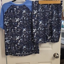 2640 XL Super soft and comfy Pajama Set shorts abs shirt size kids 16