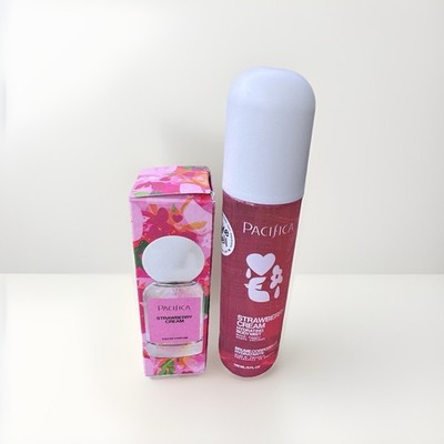 Pacifica Strawberry Cream Eau de Parfum & Hydrating Body Mist, Strawberry, Sant 